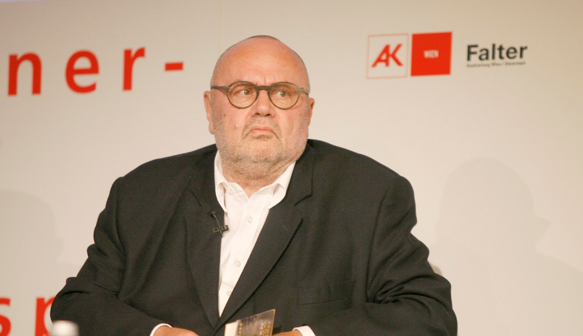 Franz Schuh am 7. Wiener Stadtgespräch © Christian Fischer