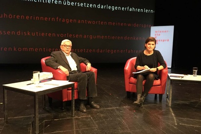 Ingrid Brodnig im Gespräch mit Peter Huemer beim 56sten Wiener Stadtgespräch © Roman Berka