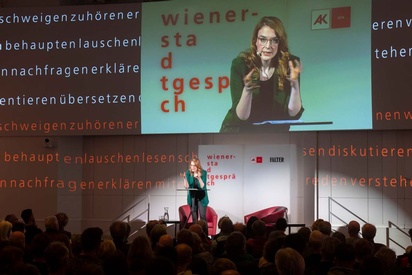 Annika Brockschmidt beim 61sten Wiener Stadtgespräch © Christian Fischer